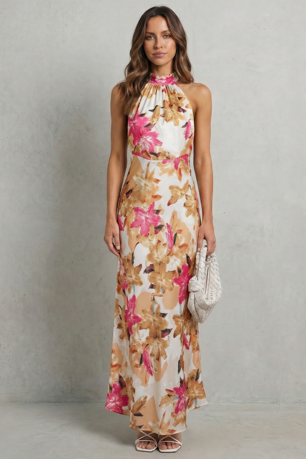 Emberelle – Floral halter elegance – Maxi dress-10747266105687-OLVIA ROSE LONDON