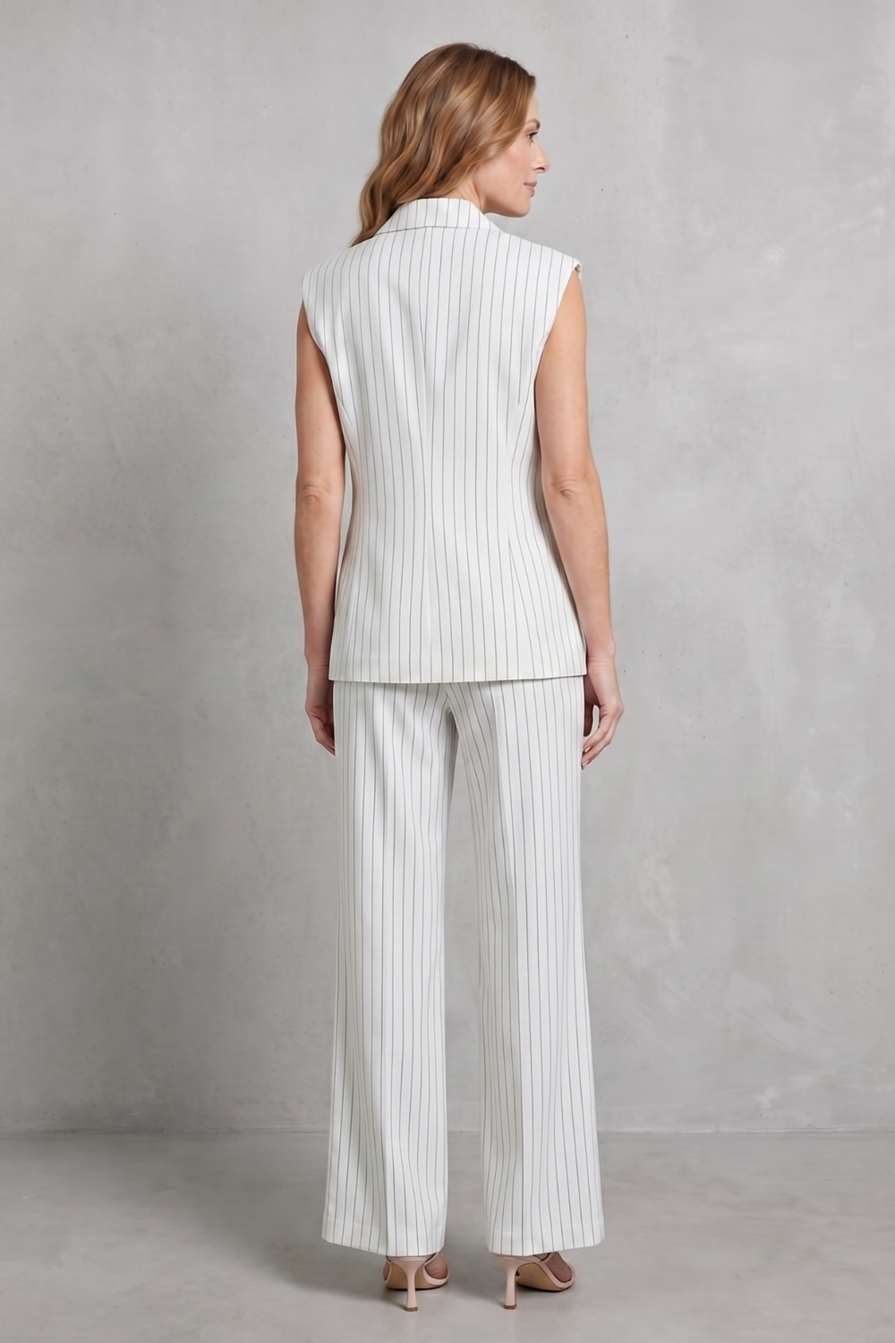 Étoffe – Pinstripe tailored ease – Trouser set-10908606431575-OLVIA ROSE LONDON