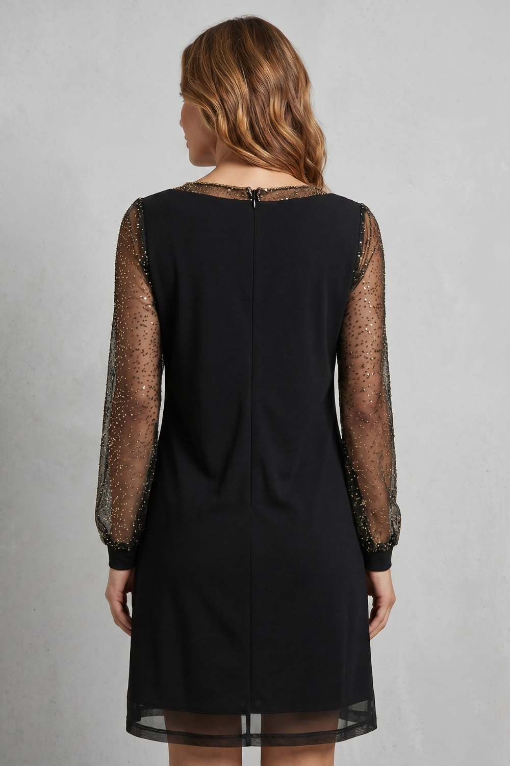 Étoilenne – Sheer sparkle sleeves – Mini dress-10911740297559-OLVIA ROSE LONDON