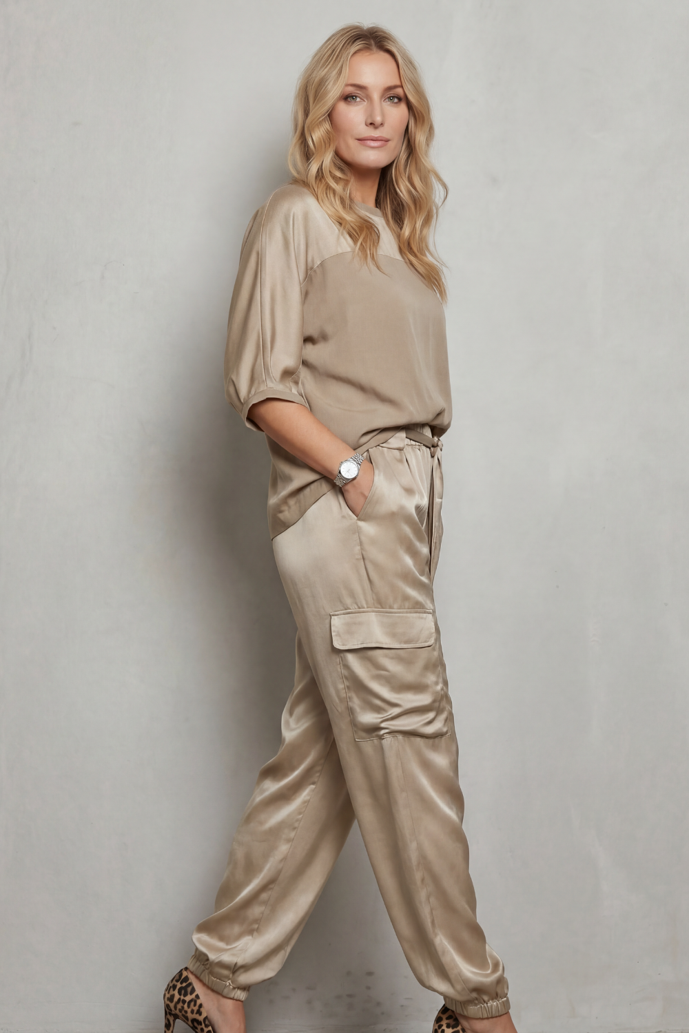 Finley – Silky Cargo - Lounge Set-10490775175511-OLVIA ROSE LONDON