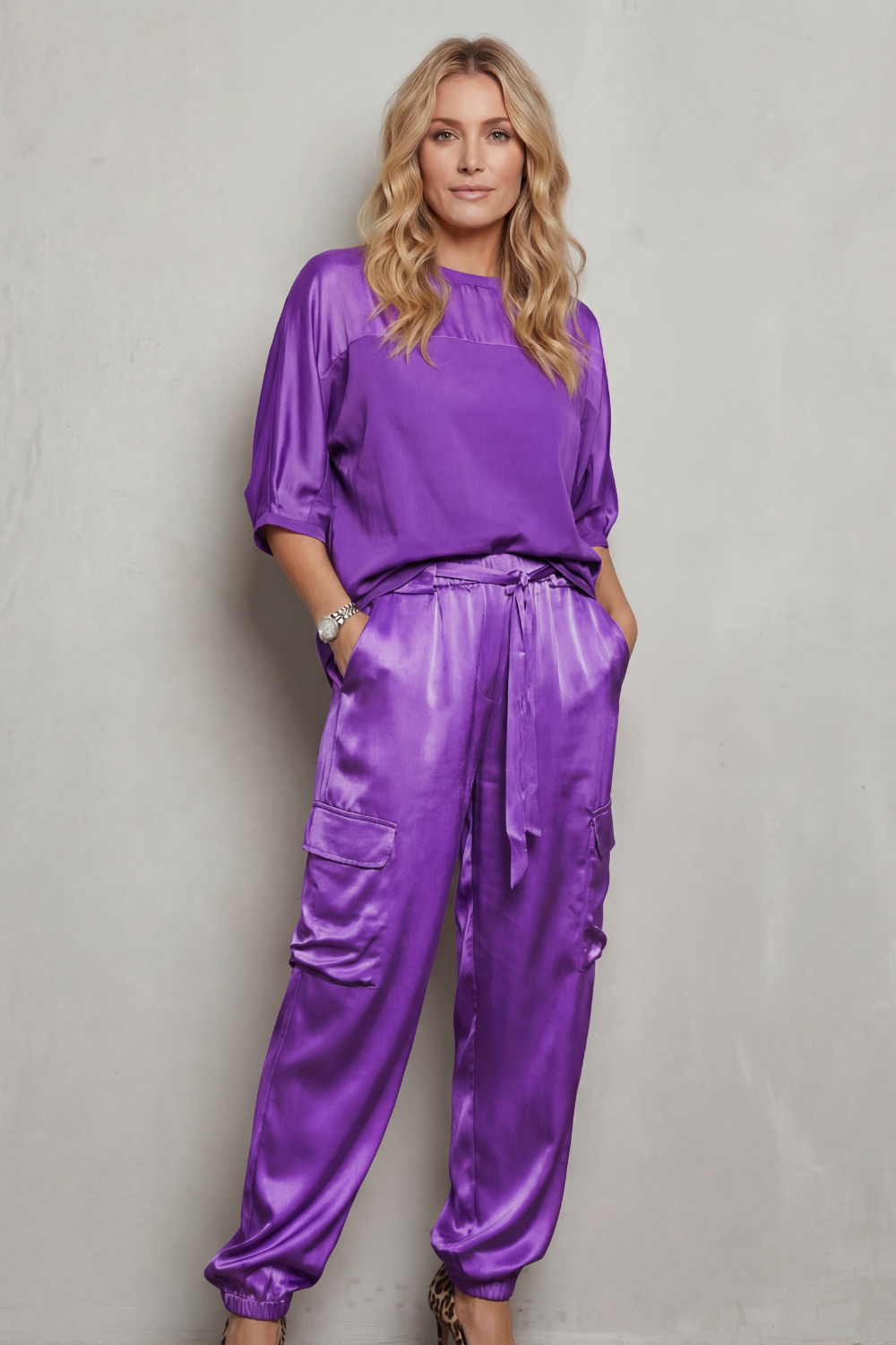 Finley – Silky Cargo - Lounge Set-10490775175511-OLVIA ROSE LONDON