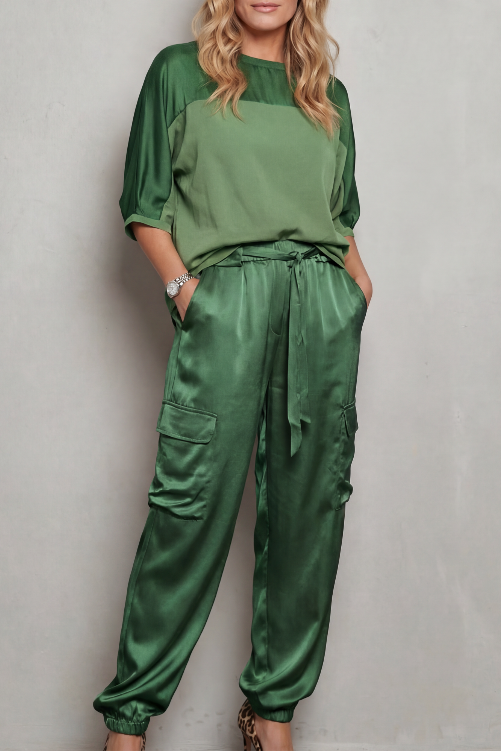 Finley – Silky Cargo - Lounge Set-10490775175511-OLVIA ROSE LONDON