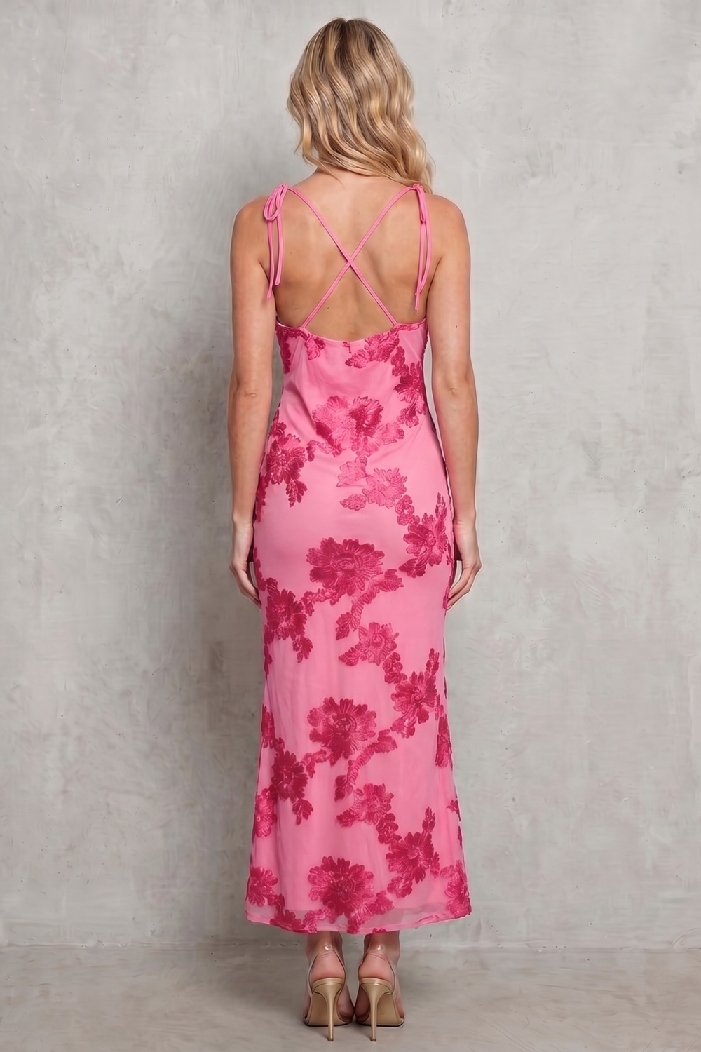 Fiona – Radiant bloom – Women’s Floral Bodycon Maxi Dress-10599021904215-OLVIA ROSE LONDON