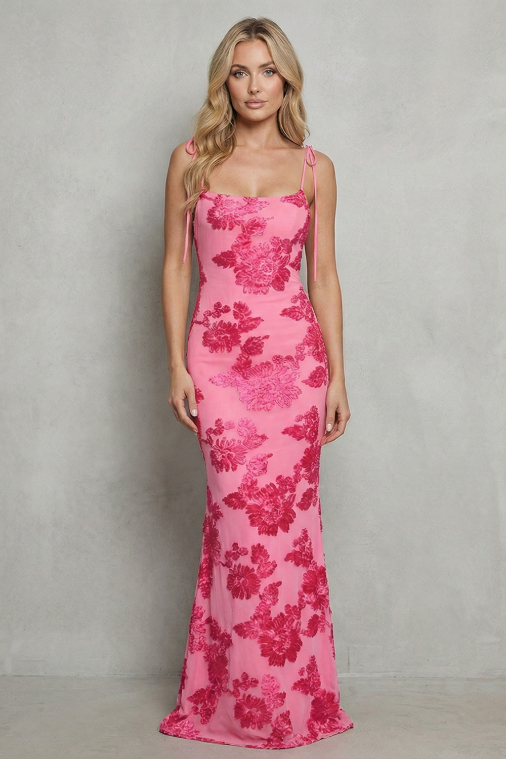 Fiona – Radiant bloom – Women’s Floral Bodycon Maxi Dress-10599021904215-OLVIA ROSE LONDON
