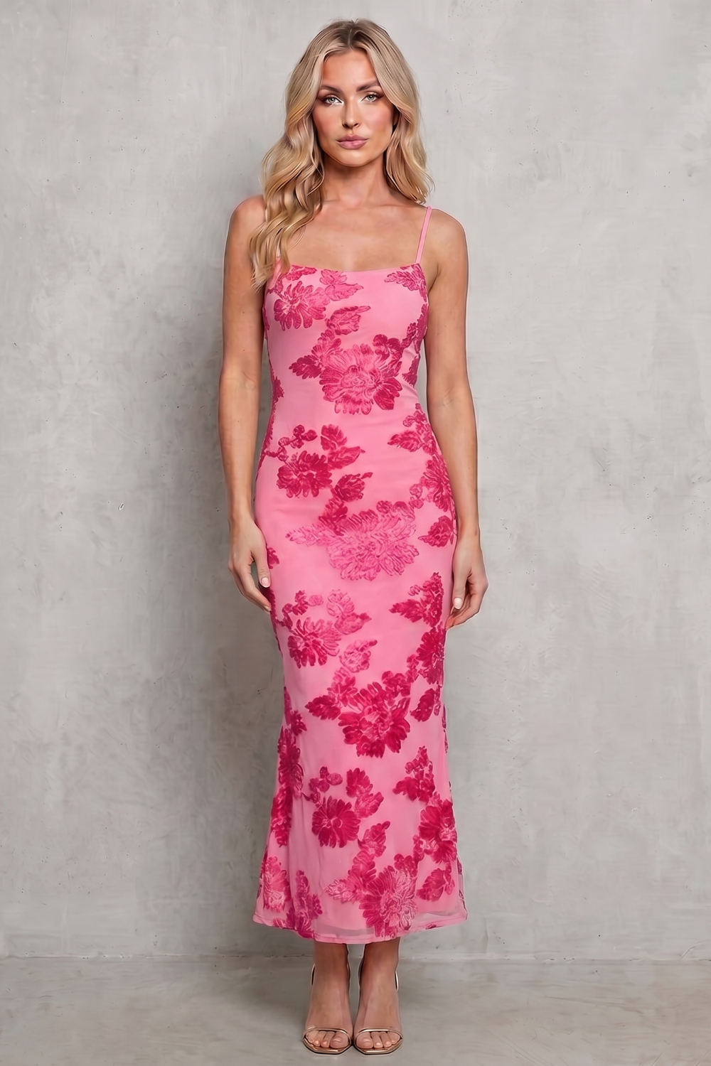 Fiona – Radiant bloom – Women’s Floral Bodycon Maxi Dress-10599021904215-OLVIA ROSE LONDON