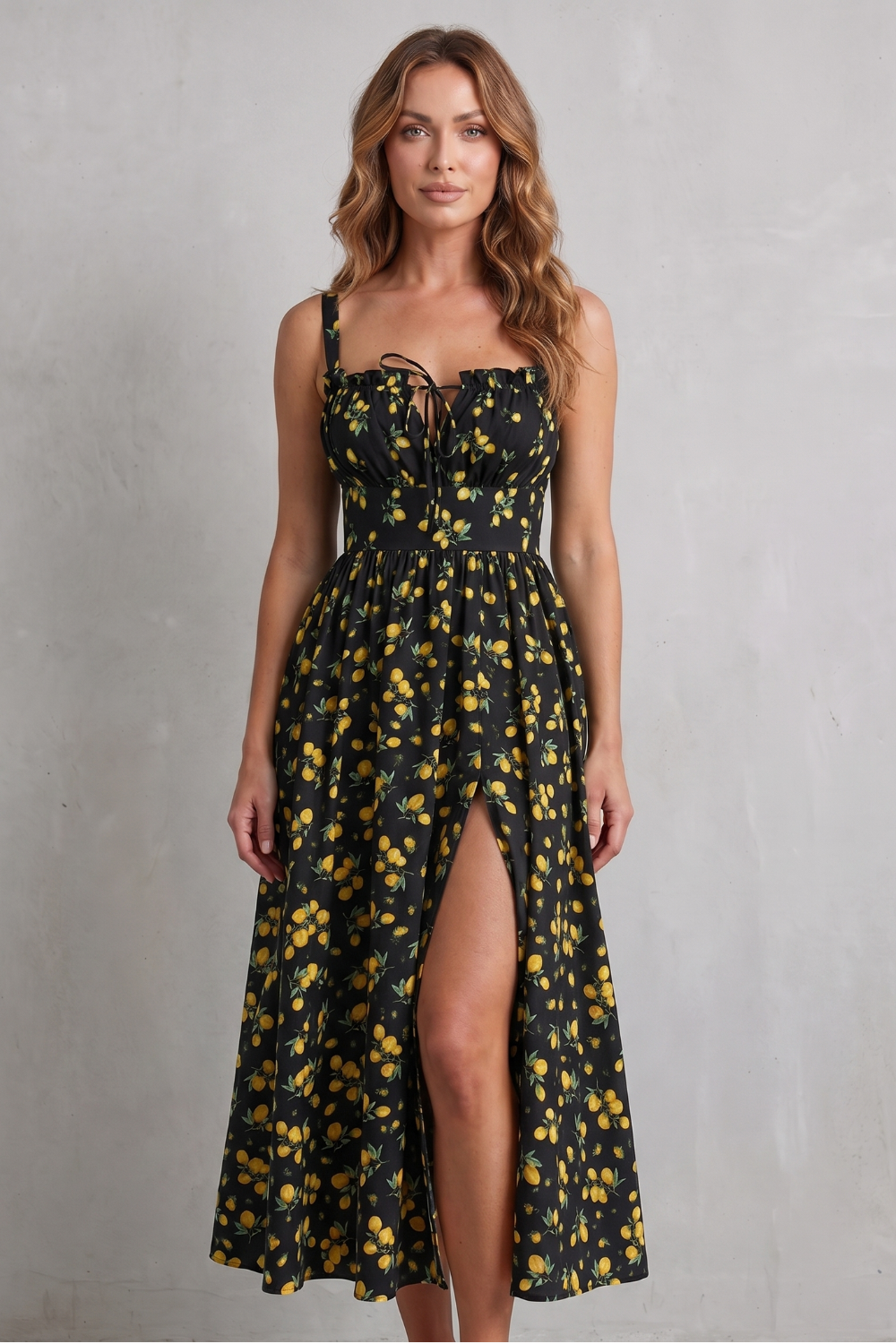 Fioralina – Sweet fruit print romance – Maxi dress-10914601566551-OLVIA ROSE LONDON