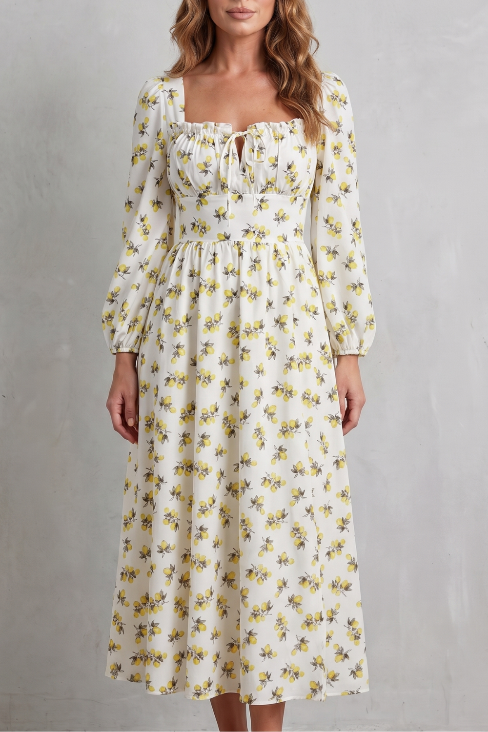 Limonetta – Sweet fruit print romance – Maxi dress-10925033947479-OLVIA ROSE LONDON