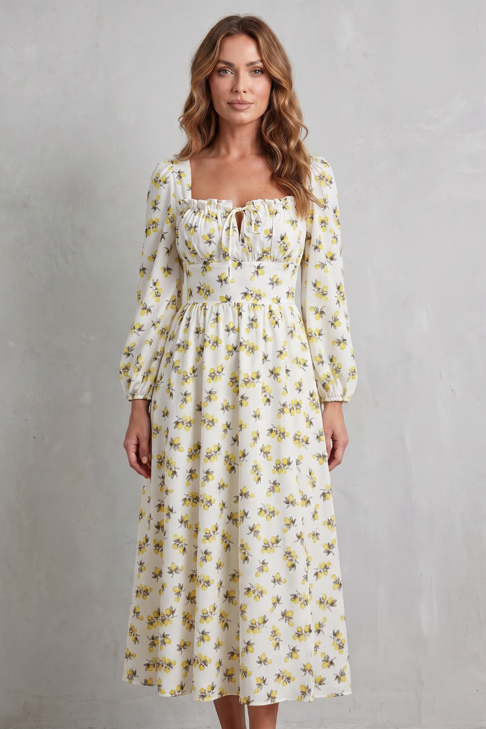 Limonetta – Sweet fruit print romance – Maxi dress-10925033947479-OLVIA ROSE LONDON