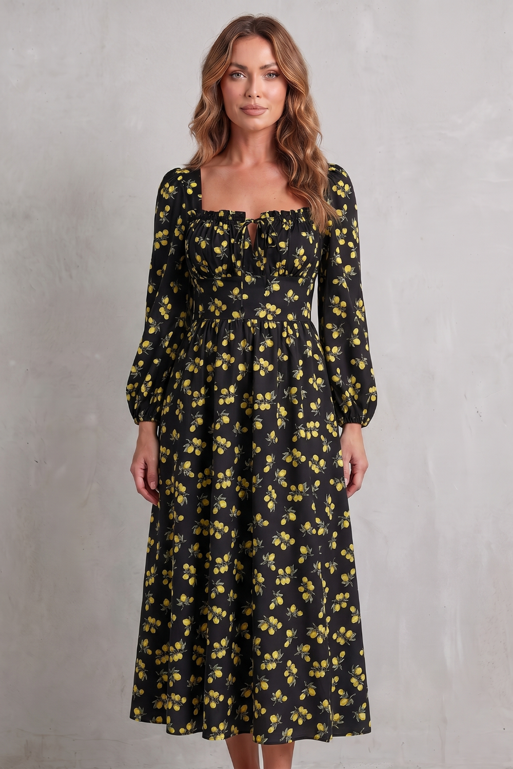 Limonetta – Sweet fruit print romance – Maxi dress-10925033947479-OLVIA ROSE LONDON