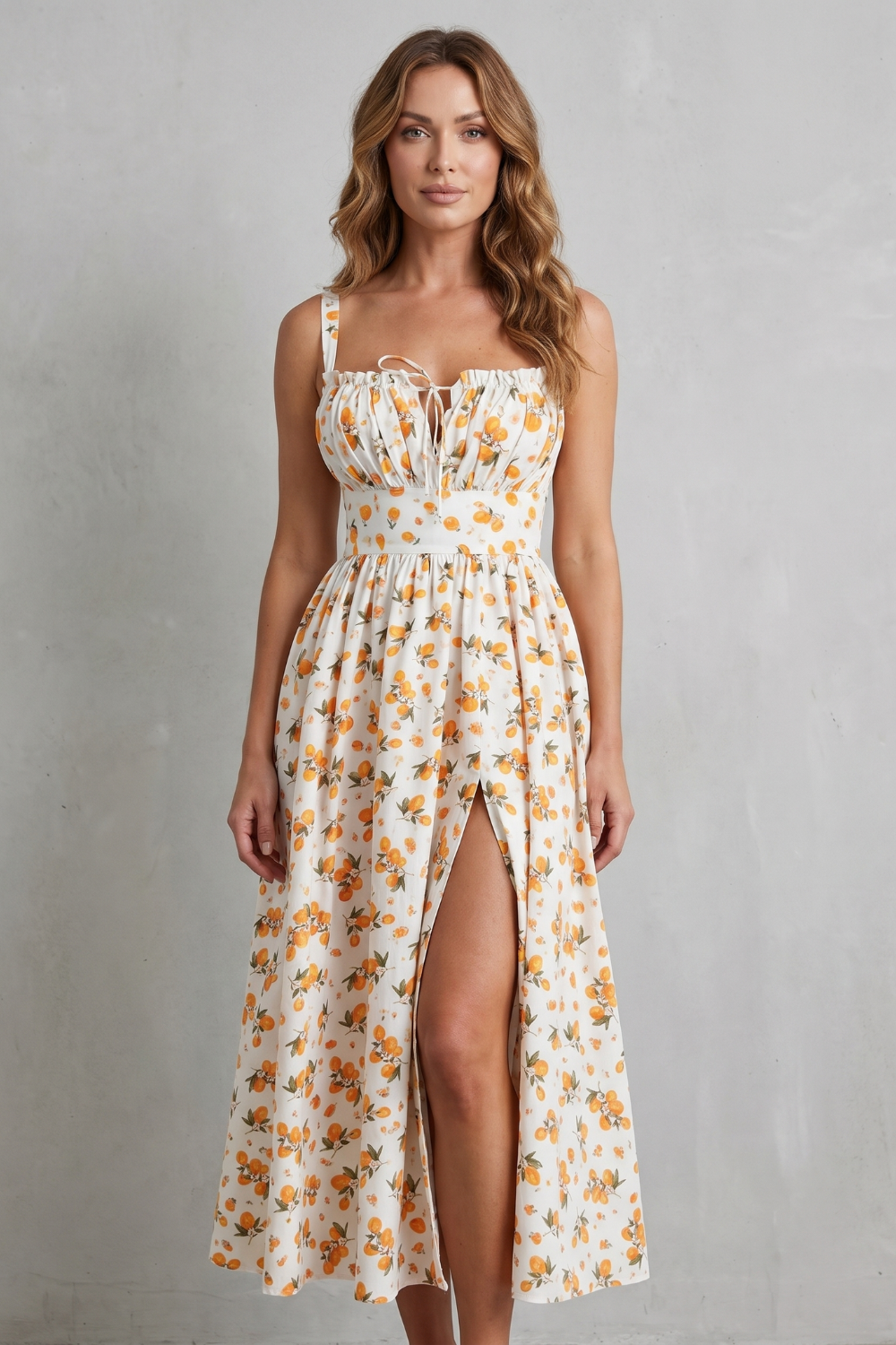 Fioralina – Sweet fruit print romance – Maxi dress-10914601566551-OLVIA ROSE LONDON