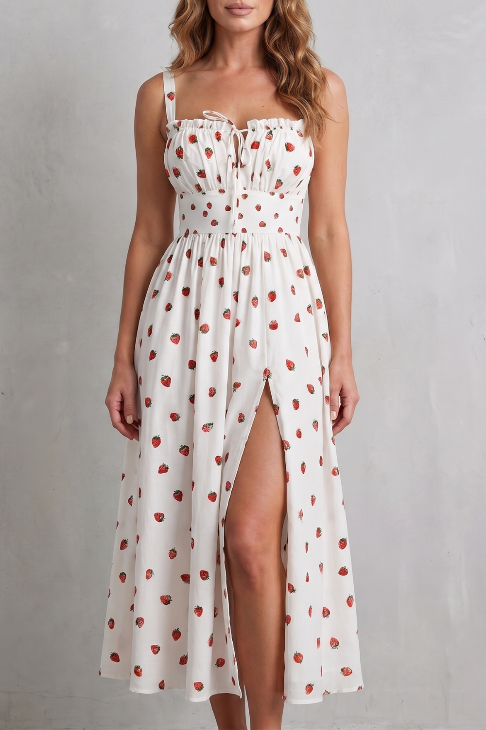 Fioralina – Sweet fruit print romance – Maxi dress-10914601566551-OLVIA ROSE LONDON