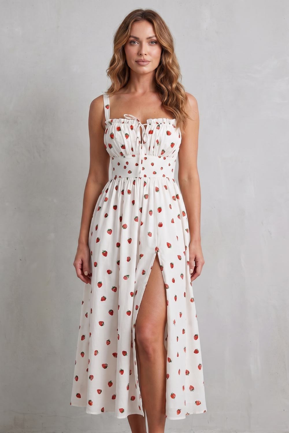 Fioralina – Sweet fruit print romance – Maxi dress-10914601566551-OLVIA ROSE LONDON
