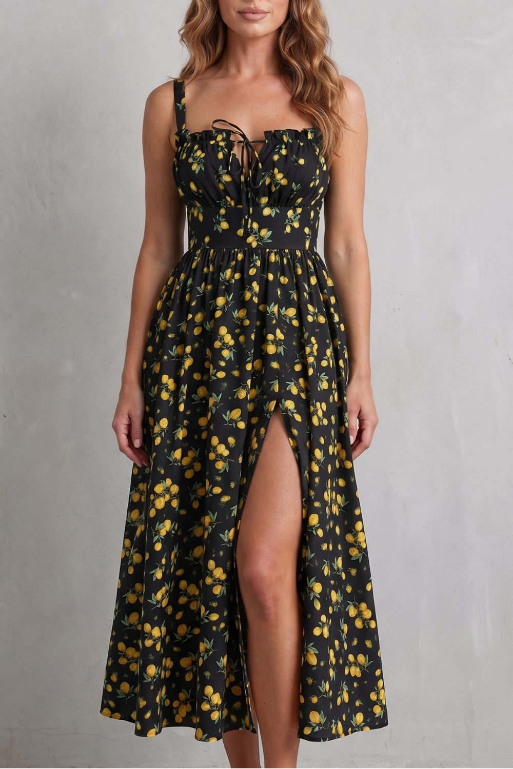 Fioralina – Sweet fruit print romance – Maxi dress-10914601566551-OLVIA ROSE LONDON