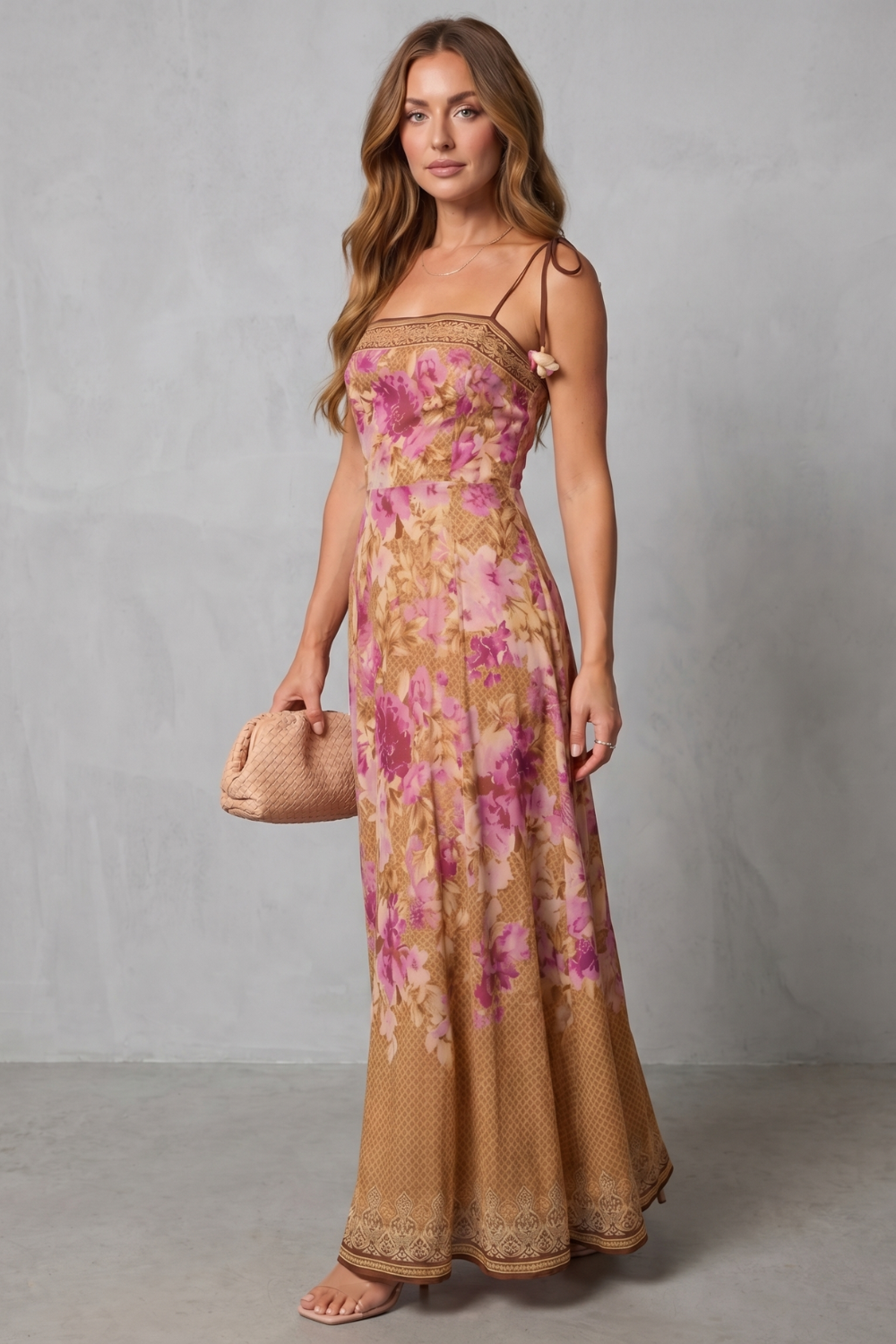 Floréline – Square neck floral grace – Maxi dress-10755313959255-OLVIA ROSE LONDON