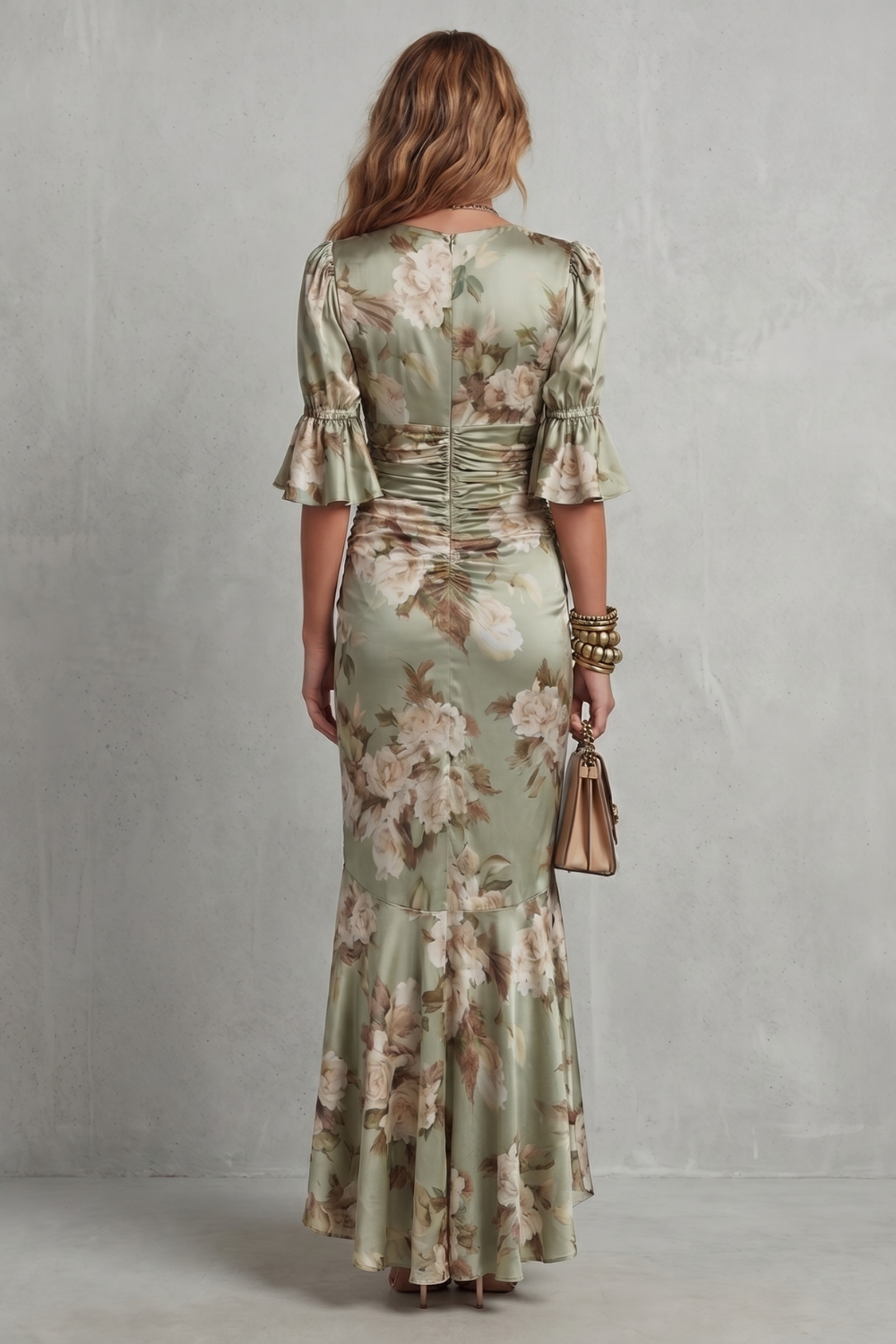 Florélle – Romantic floral draping – Maxi dress-10914601894231-OLVIA ROSE LONDON