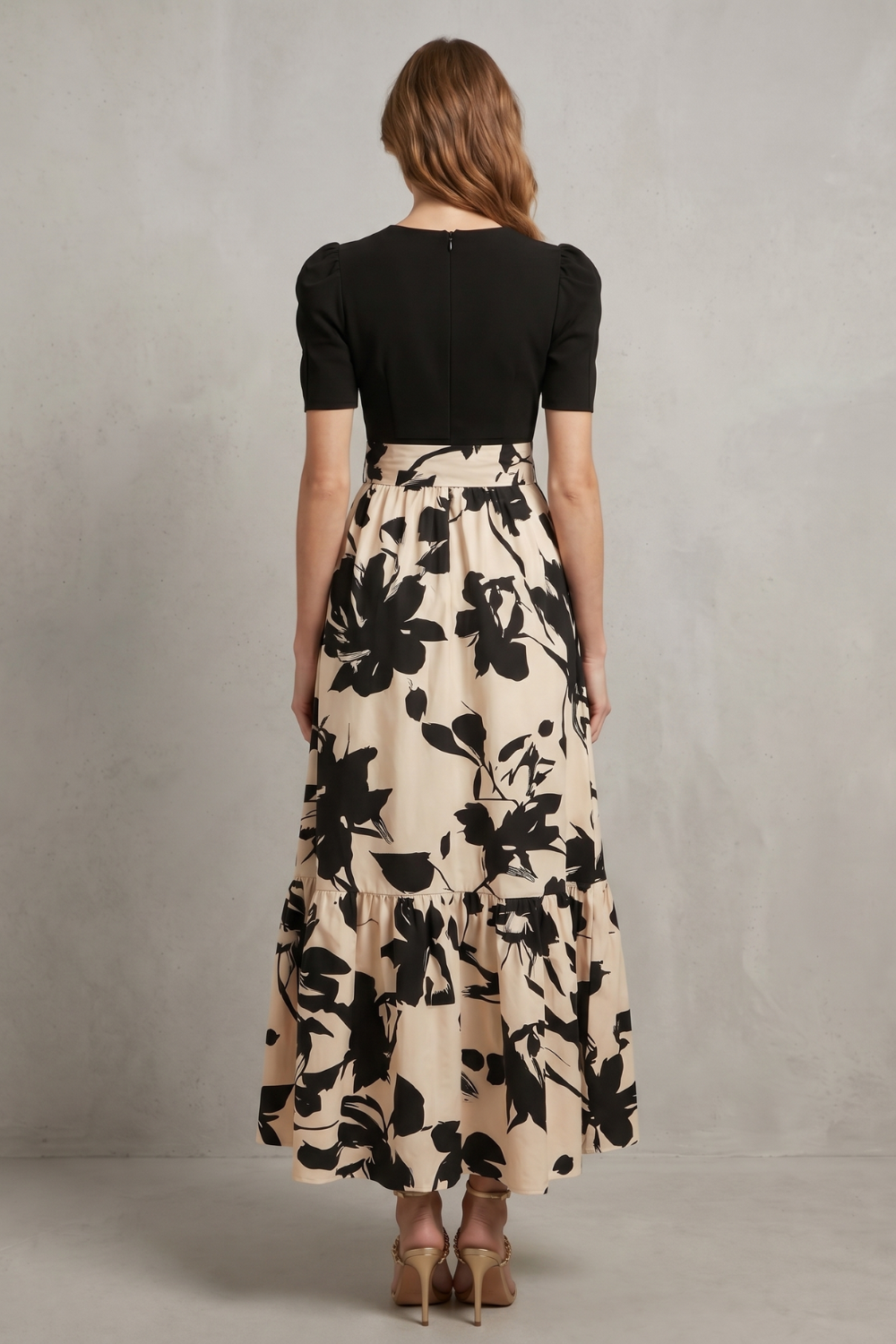 Florentine – Artistic floral contrast – Maxi dress-10911740199255-OLVIA ROSE LONDON
