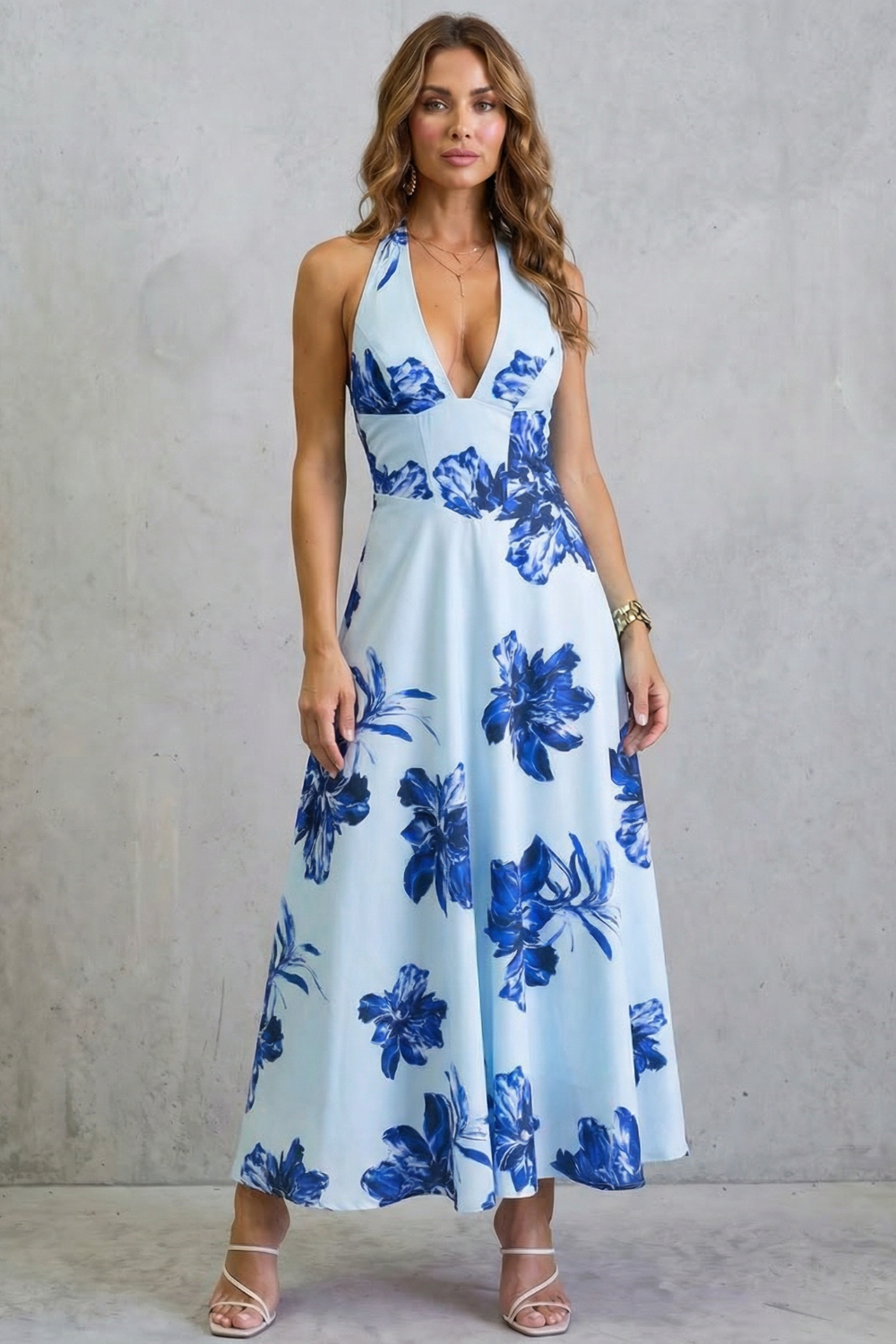 Florévia – Backless floral elegance – Maxi dress-10747027325271-OLVIA ROSE LONDON