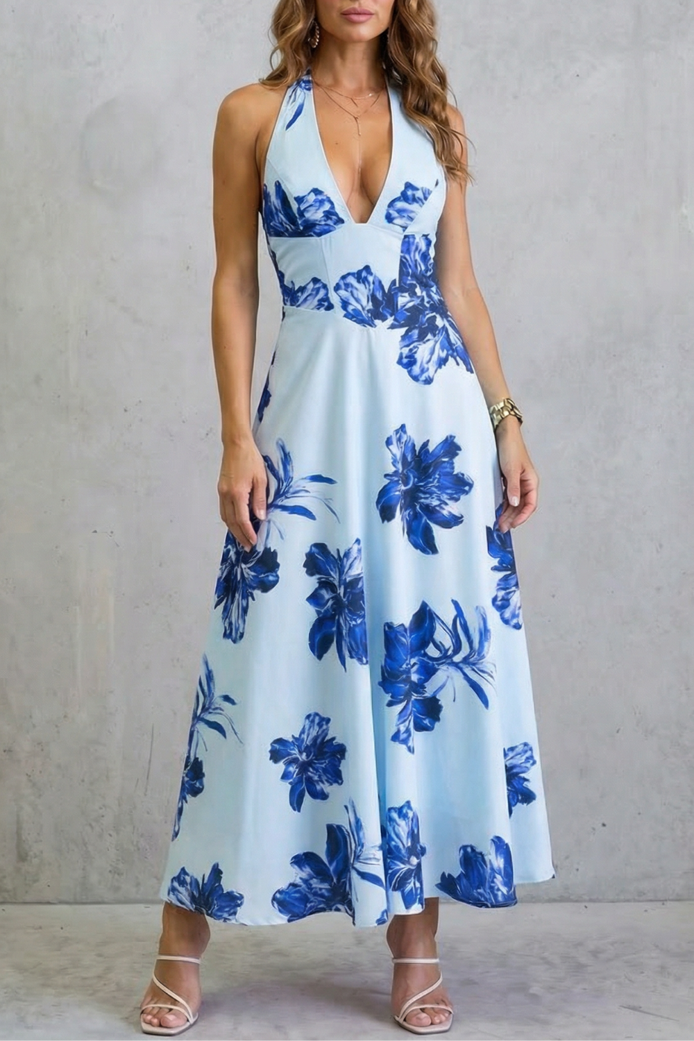 Florévia – Backless floral elegance – Maxi dress-10747027325271-OLVIA ROSE LONDON