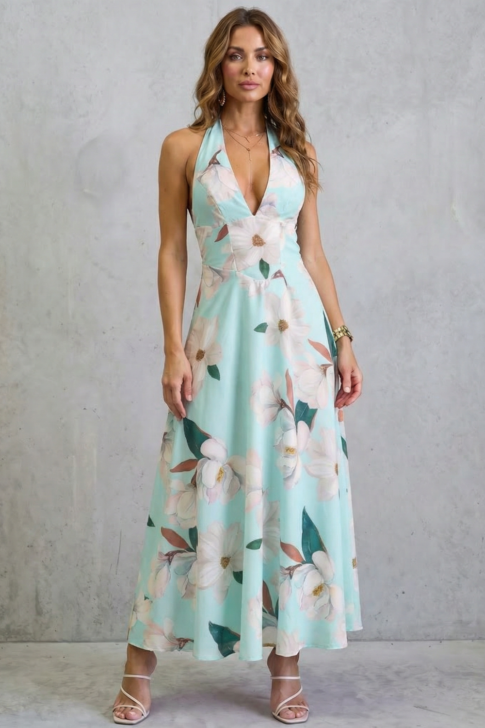 Florévia – Backless floral elegance – Maxi dress-10747027325271-OLVIA ROSE LONDON