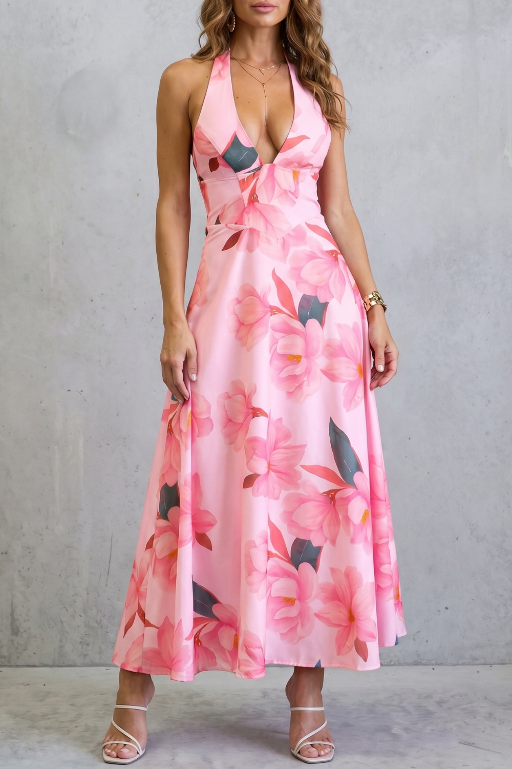 Florévia – Backless floral elegance – Maxi dress-10747027325271-OLVIA ROSE LONDON