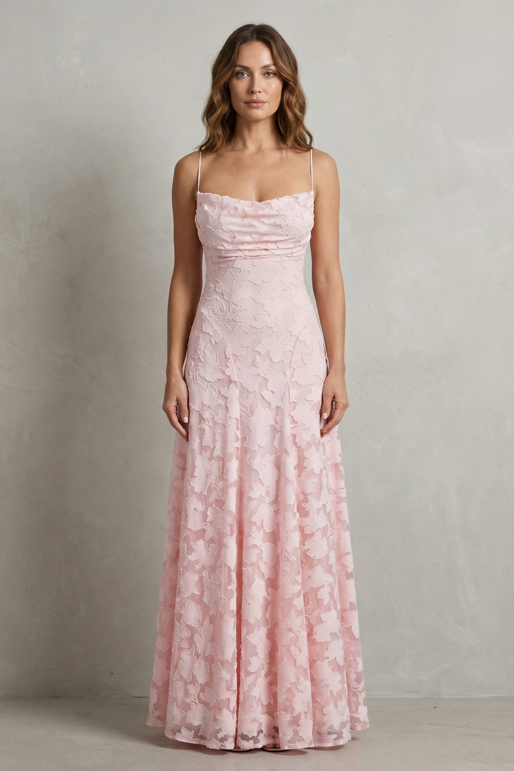 Florielle – Romantic floral silhouette – Sleeveless maxi dress-10598697107799-OLVIA ROSE LONDON