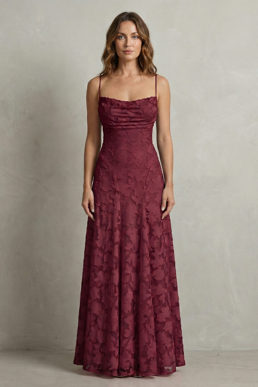 Florielle – Romantic floral silhouette – Sleeveless maxi dress-10598697107799-OLVIA ROSE LONDON
