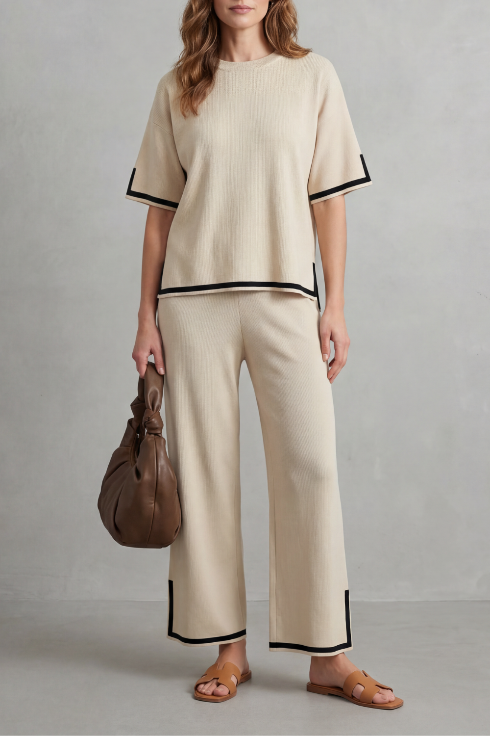 Jeah – Chic Contrast Trim – Lounge Set-10490774651223-OLVIA ROSE LONDON