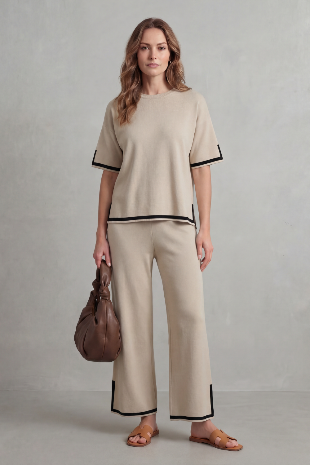 Jeah – Chic Contrast Trim – Lounge Set-10490774651223-OLVIA ROSE LONDON