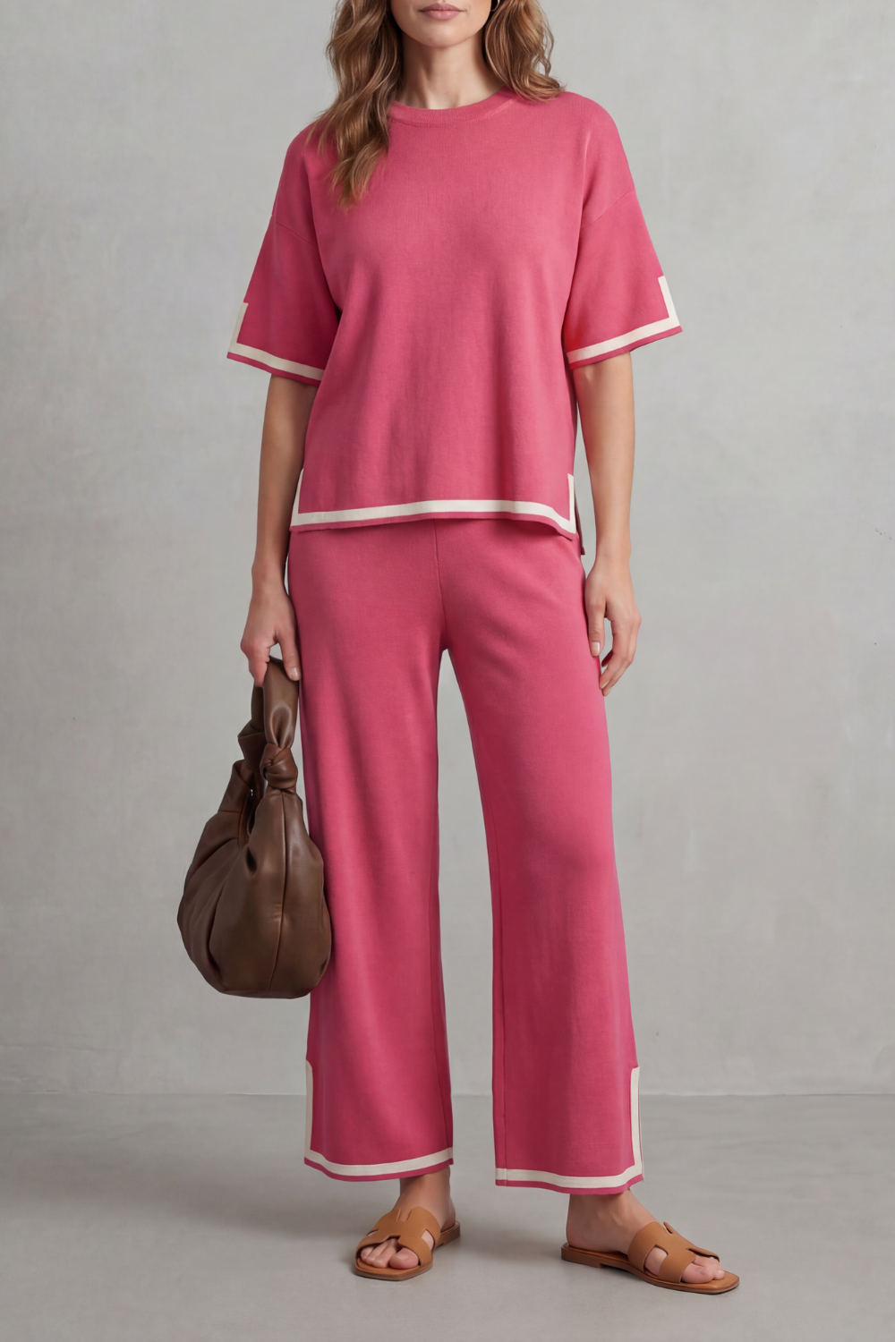 Jeah – Chic Contrast Trim – Lounge Set-10490774651223-OLVIA ROSE LONDON