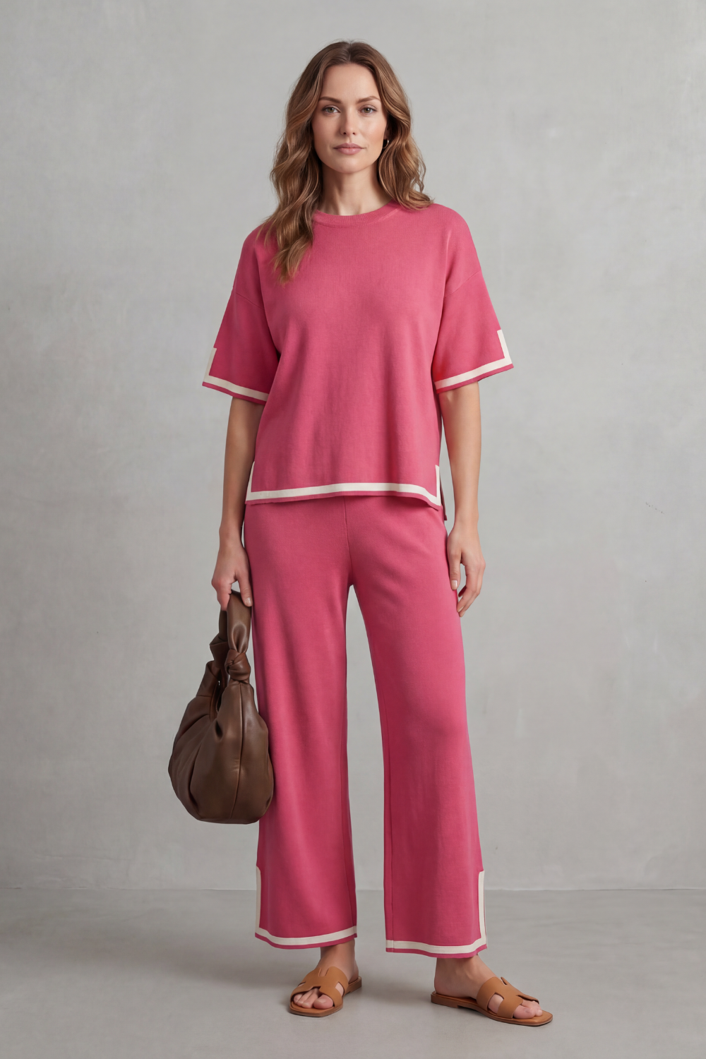 Jeah – Chic Contrast Trim – Lounge Set-10490774651223-OLVIA ROSE LONDON