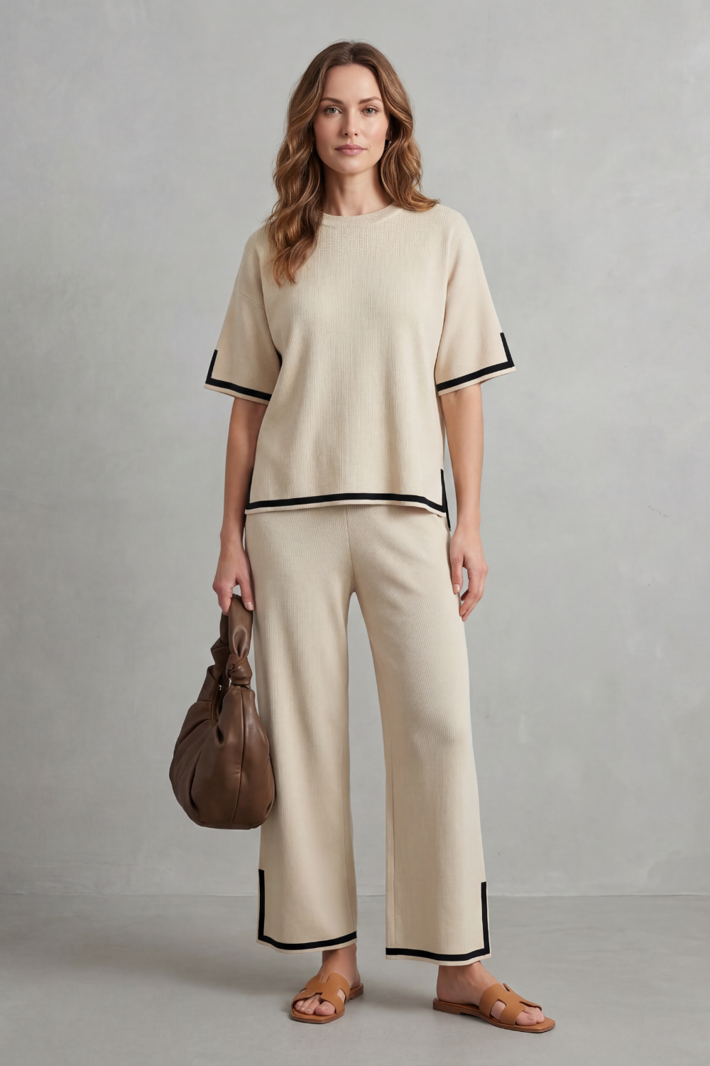 Jeah – Chic Contrast Trim – Lounge Set-10490774651223-OLVIA ROSE LONDON