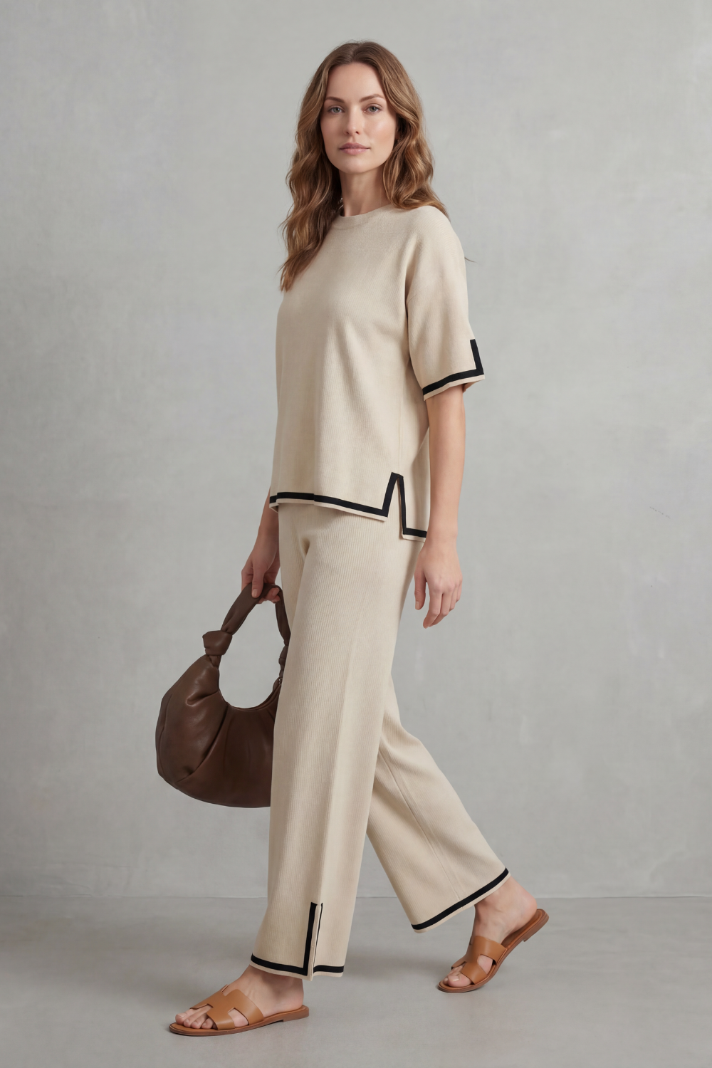 Jeah – Chic Contrast Trim – Lounge Set-10490774651223-OLVIA ROSE LONDON