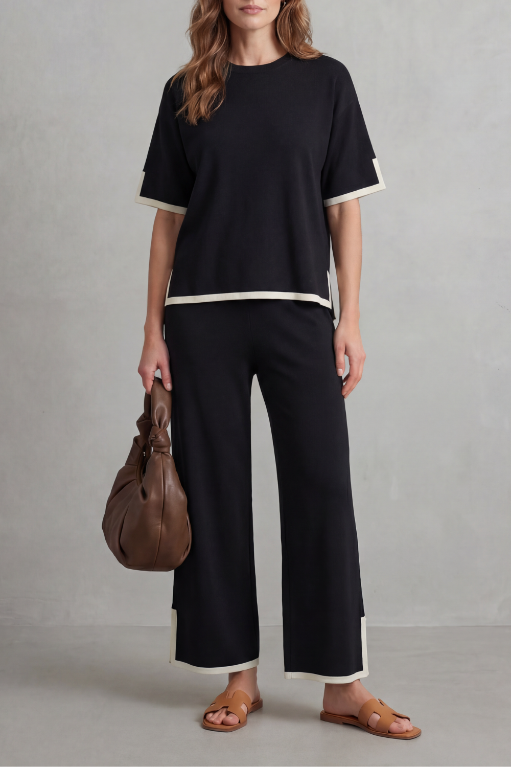 Jeah – Chic Contrast Trim – Lounge Set-10490774651223-OLVIA ROSE LONDON