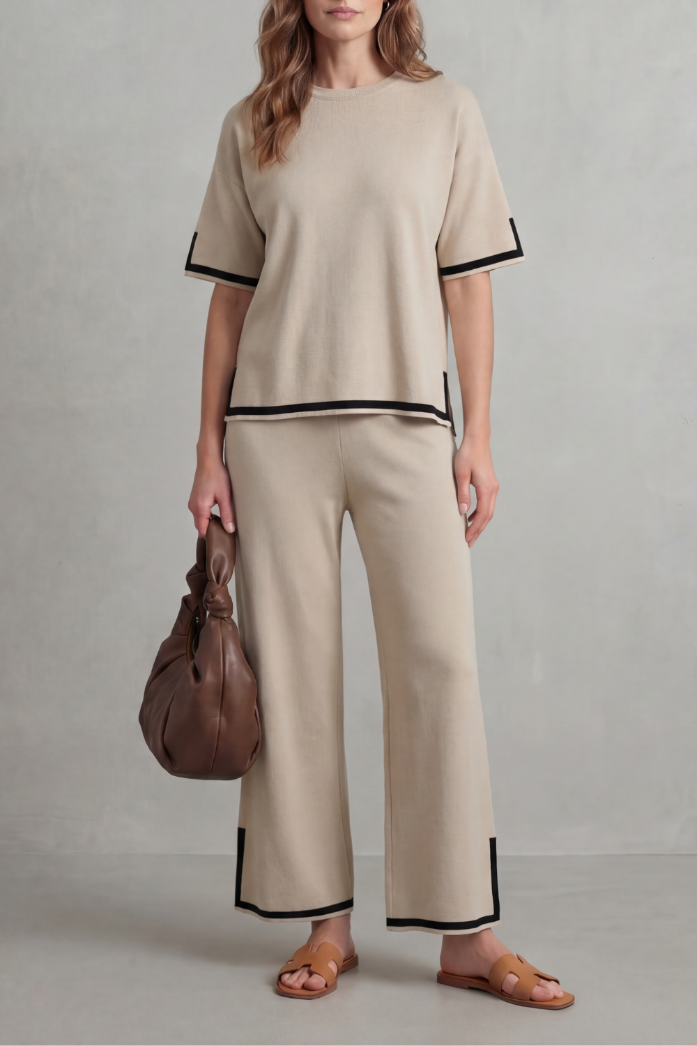 Jeah – Chic Contrast Trim – Lounge Set-10490774651223-OLVIA ROSE LONDON