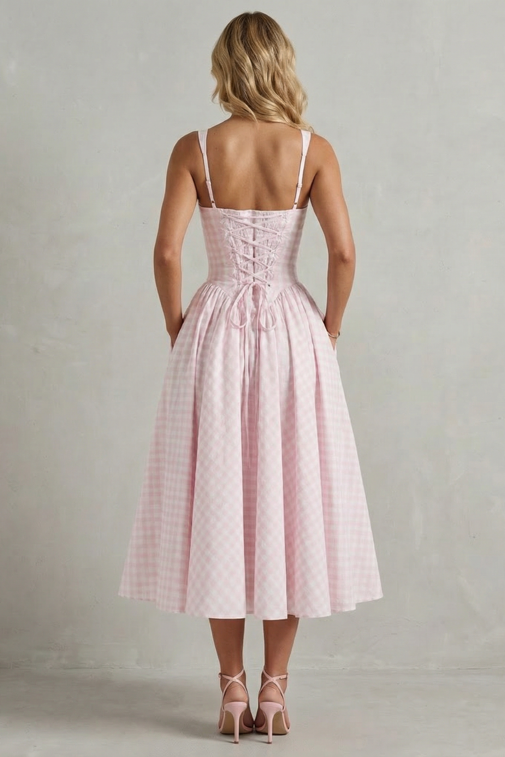 Kaydelle – Gingham summer charm – Midi dress-10747082604887-OLVIA ROSE LONDON