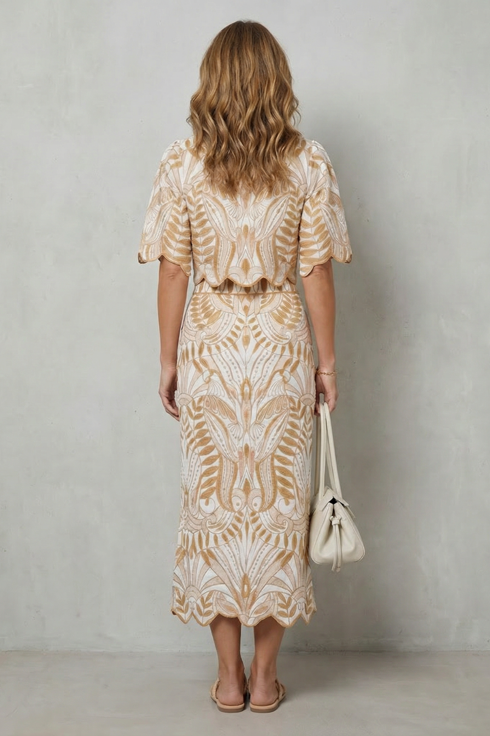 Korréline – Printed linen elegance – Skirt set-10755689218391-OLVIA ROSE LONDON