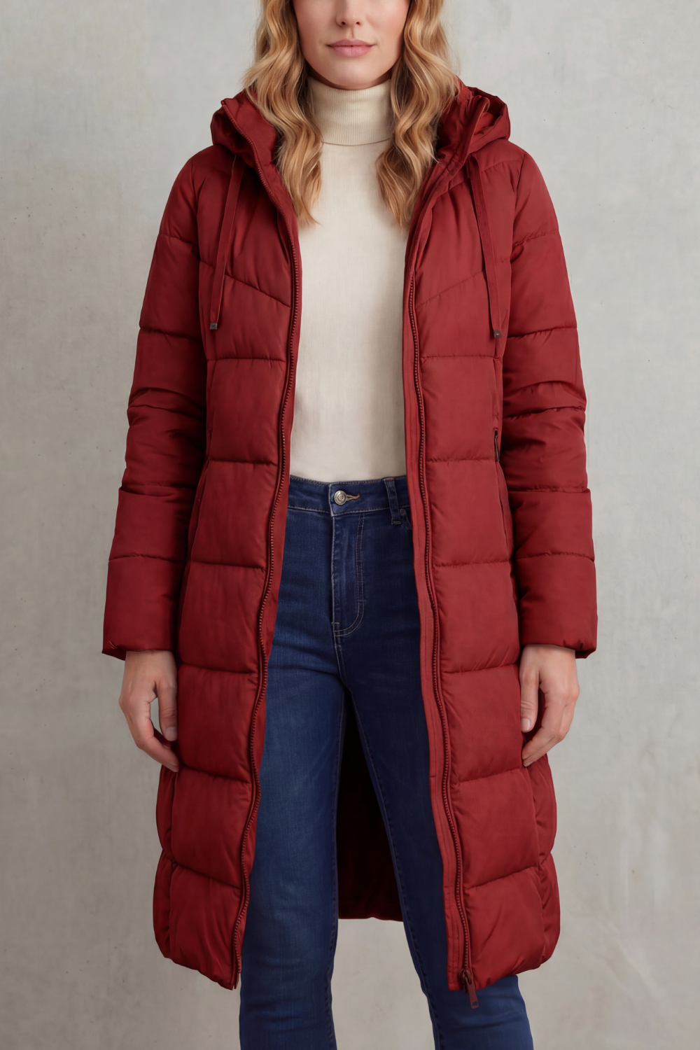 Langley – Warm Women’s Longline Puffer Jacket-10469896978775-OLVIA ROSE LONDON