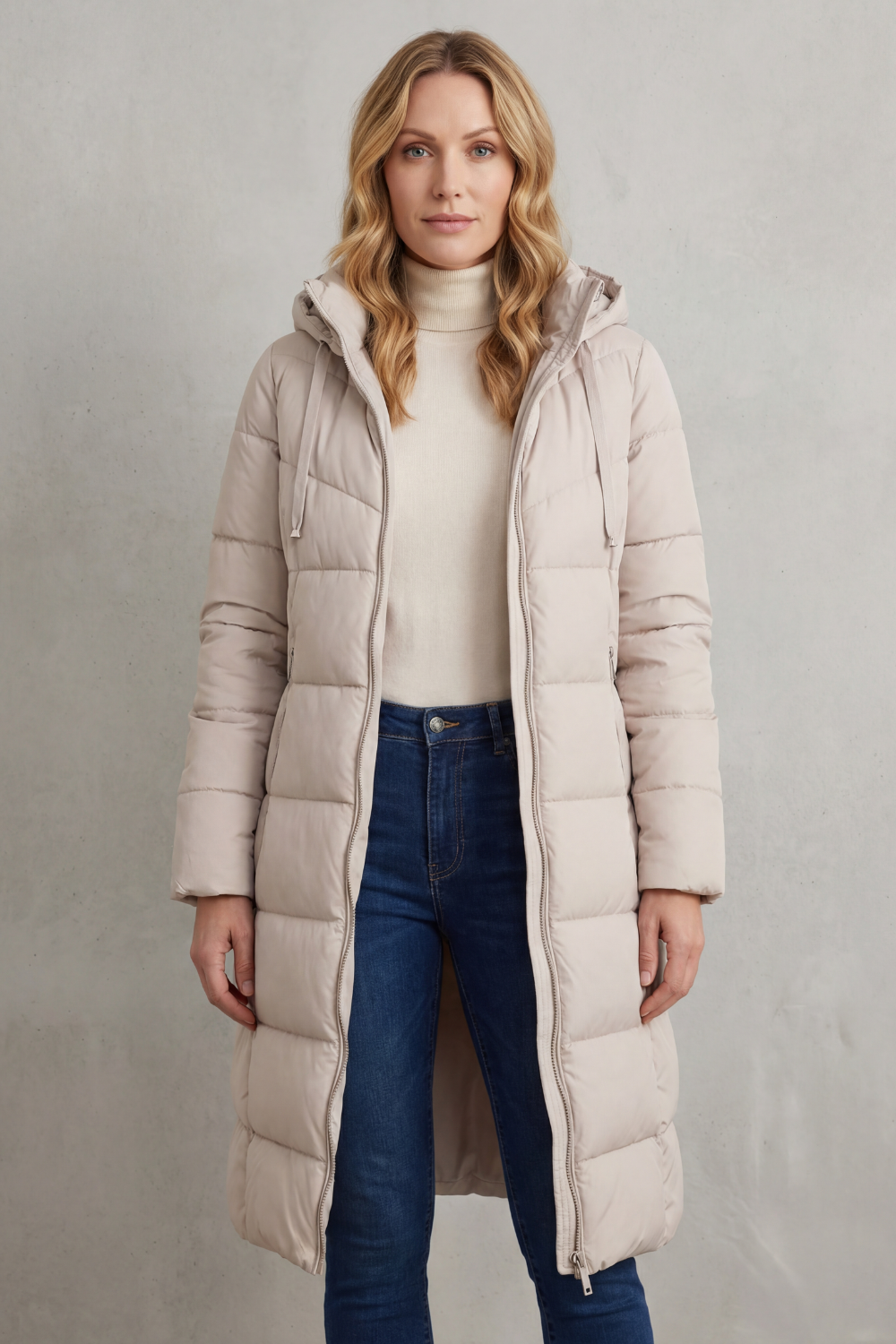 Langley – Warm Women’s Longline Puffer Jacket-10469896978775-OLVIA ROSE LONDON