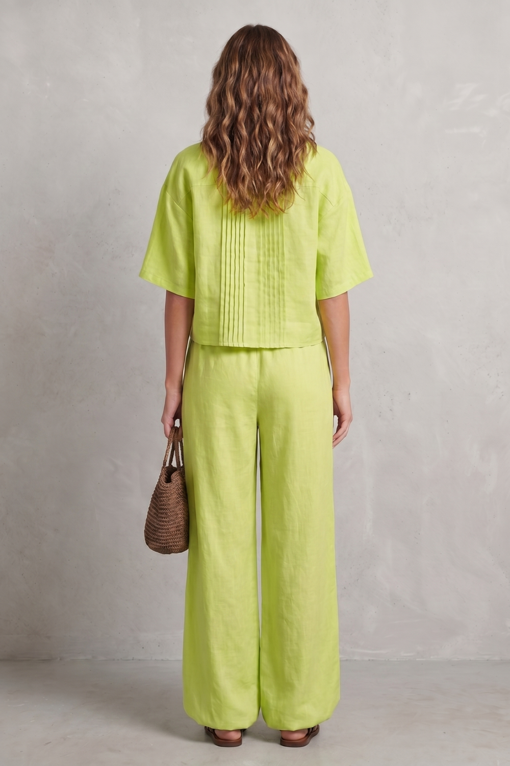Limeaux – Breezy pleated elegance – Trouser set-10914601435479-OLVIA ROSE LONDON