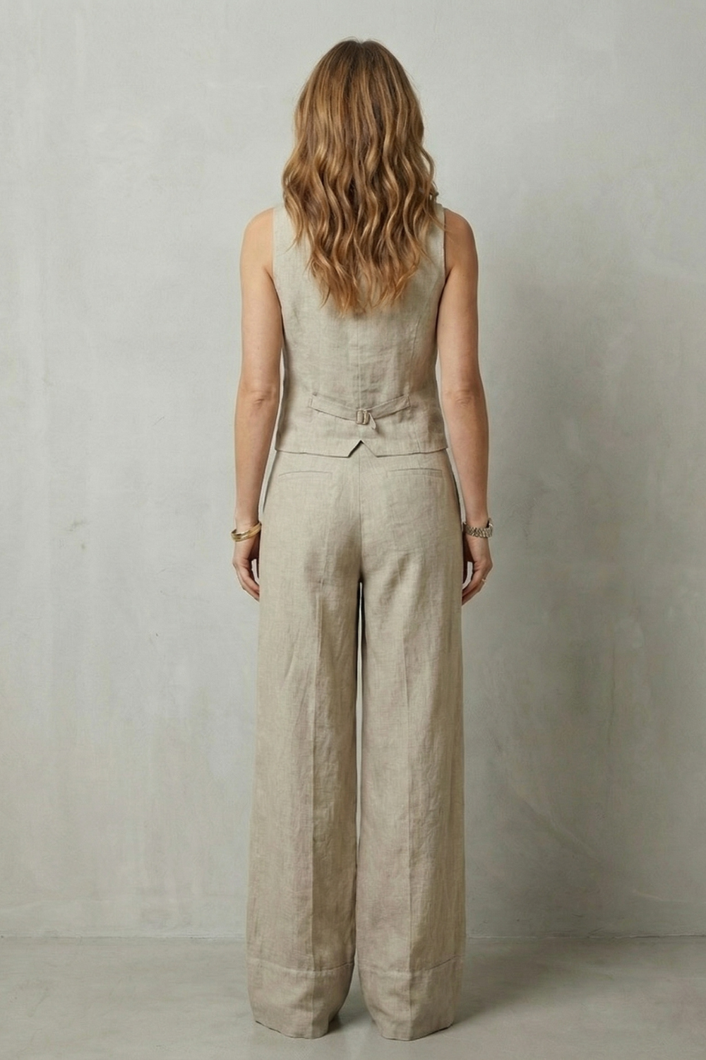 Linéaura – Relaxed tailored elegance – Vest and trouser set-10642241749335-OLVIA ROSE LONDON
