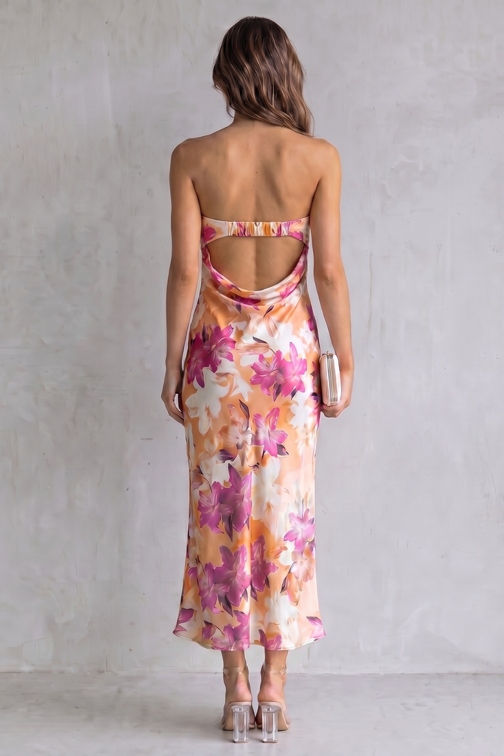 Linneva – Strapless floral elegance – Maxi dress-10747266203991-OLVIA ROSE LONDON