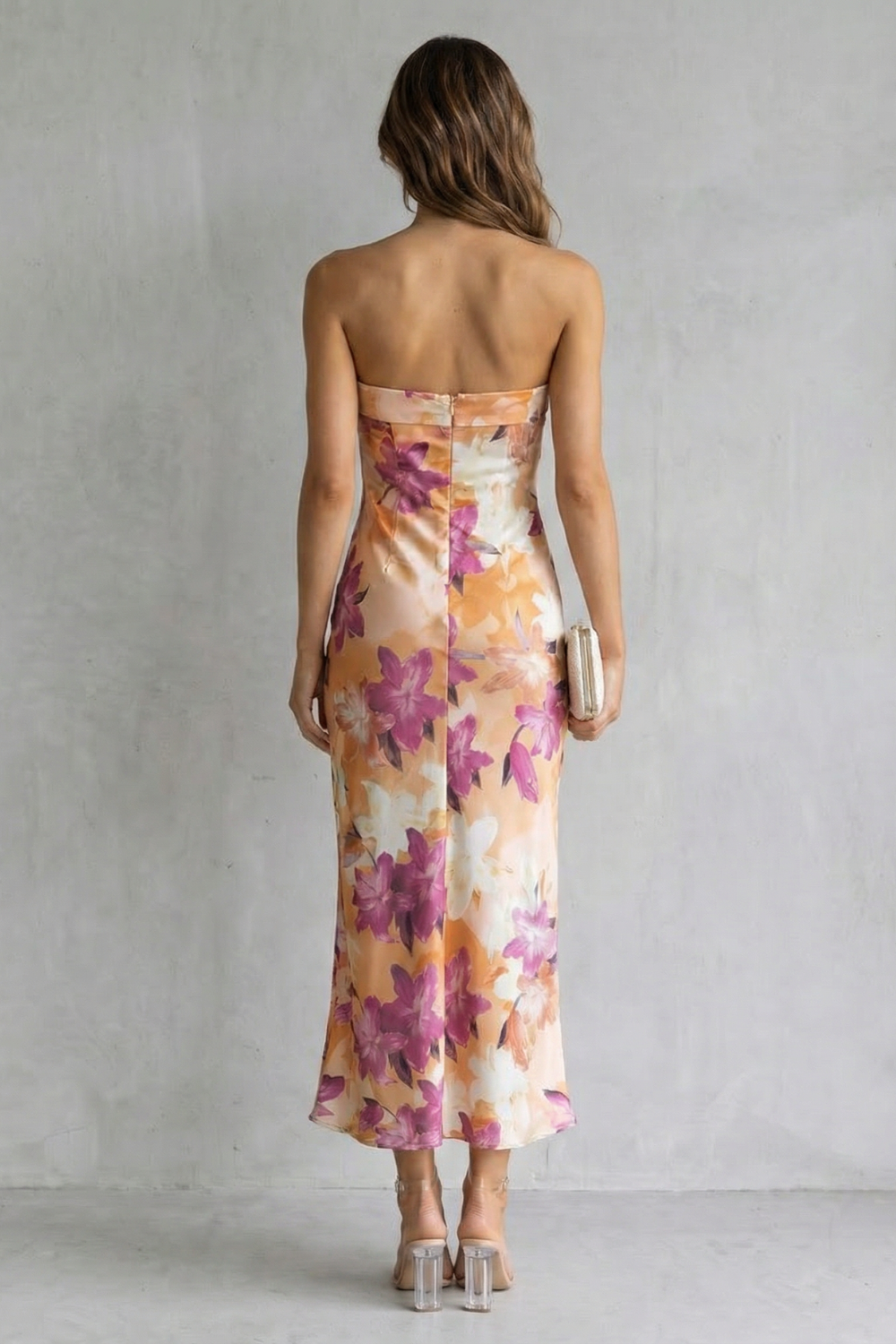 Linneva – Strapless floral elegance – Maxi dress-10747266203991-OLVIA ROSE LONDON