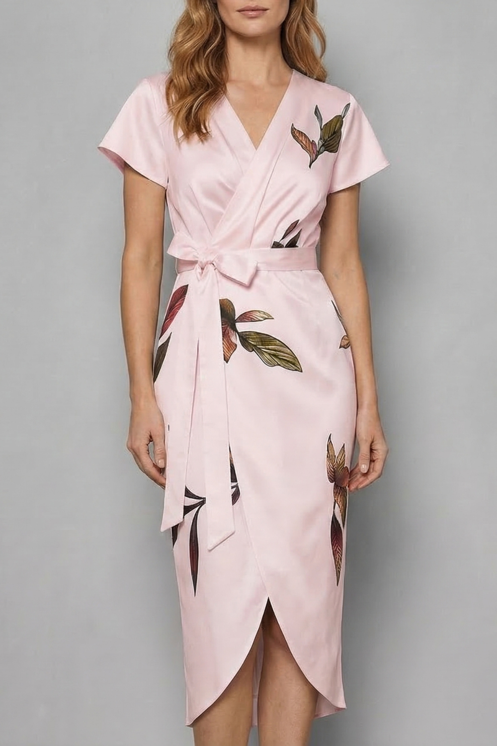 Lioravelle – Effortless wrap silhouette – Midi dress-10619263451479-OLVIA ROSE LONDON