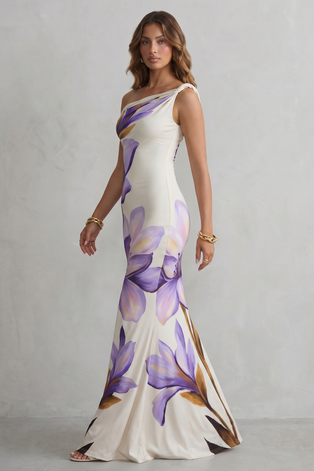 Liravelle – Off-shoulder floral allure – Maxi dress-10755314188631-OLVIA ROSE LONDON