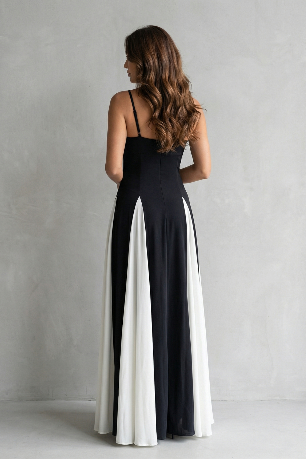 Lovie – Modern contrast – Women’s Elegant Maxi Dress-10598830670167-OLVIA ROSE LONDON