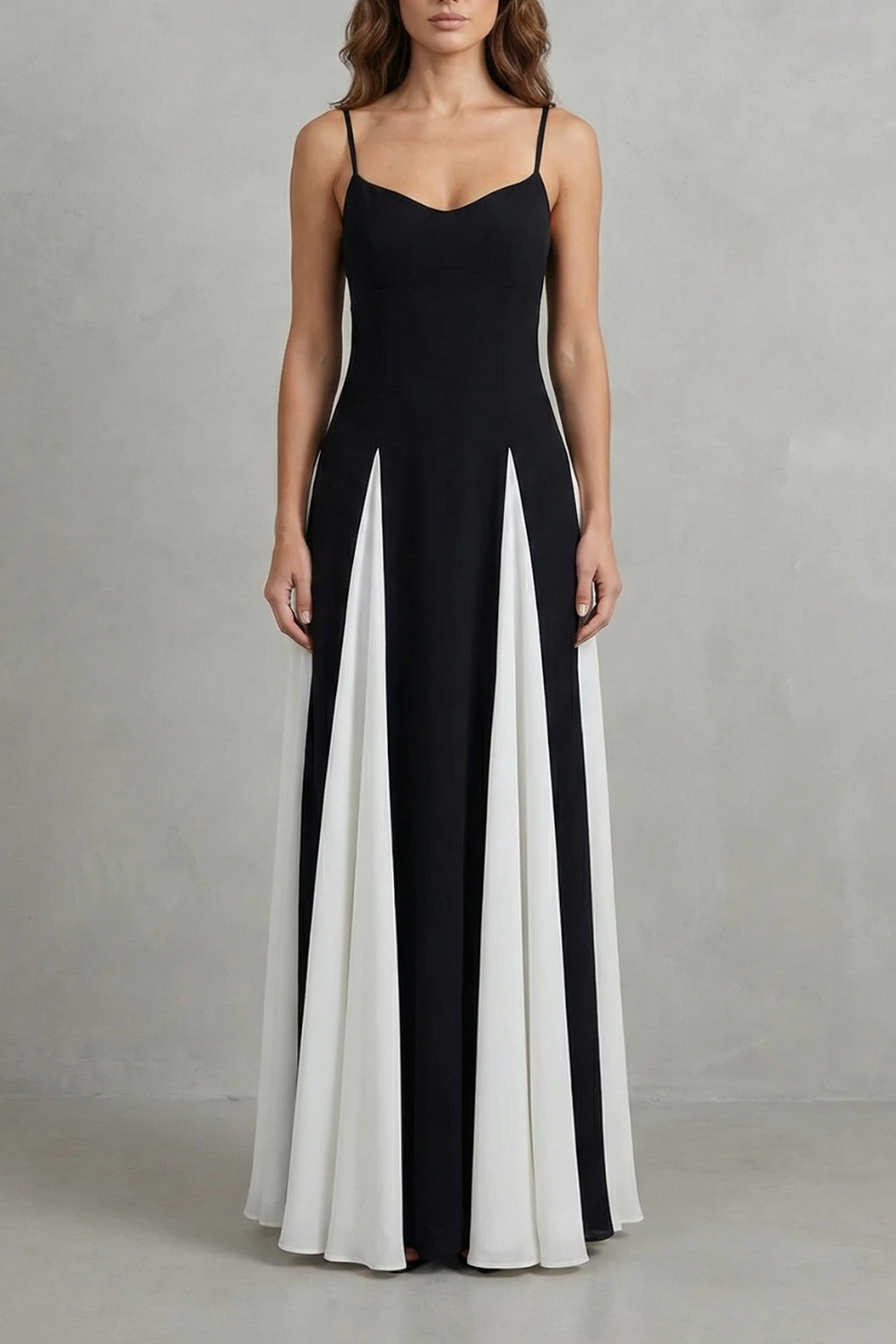 Lovie – Modern contrast – Women’s Elegant Maxi Dress-10598830670167-OLVIA ROSE LONDON