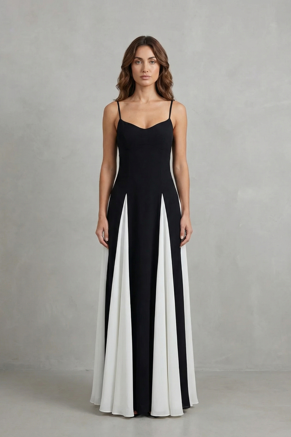 Lovie – Modern contrast – Women’s Elegant Maxi Dress-10598830670167-OLVIA ROSE LONDON