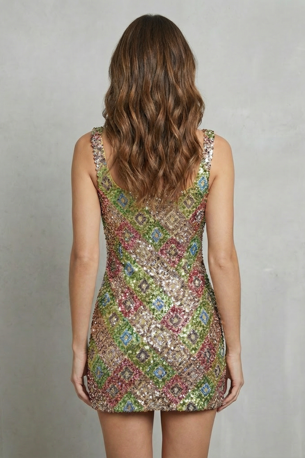 Lumirelle – Crystal shimmer elegance – Mini dress-10747080573271-OLVIA ROSE LONDON