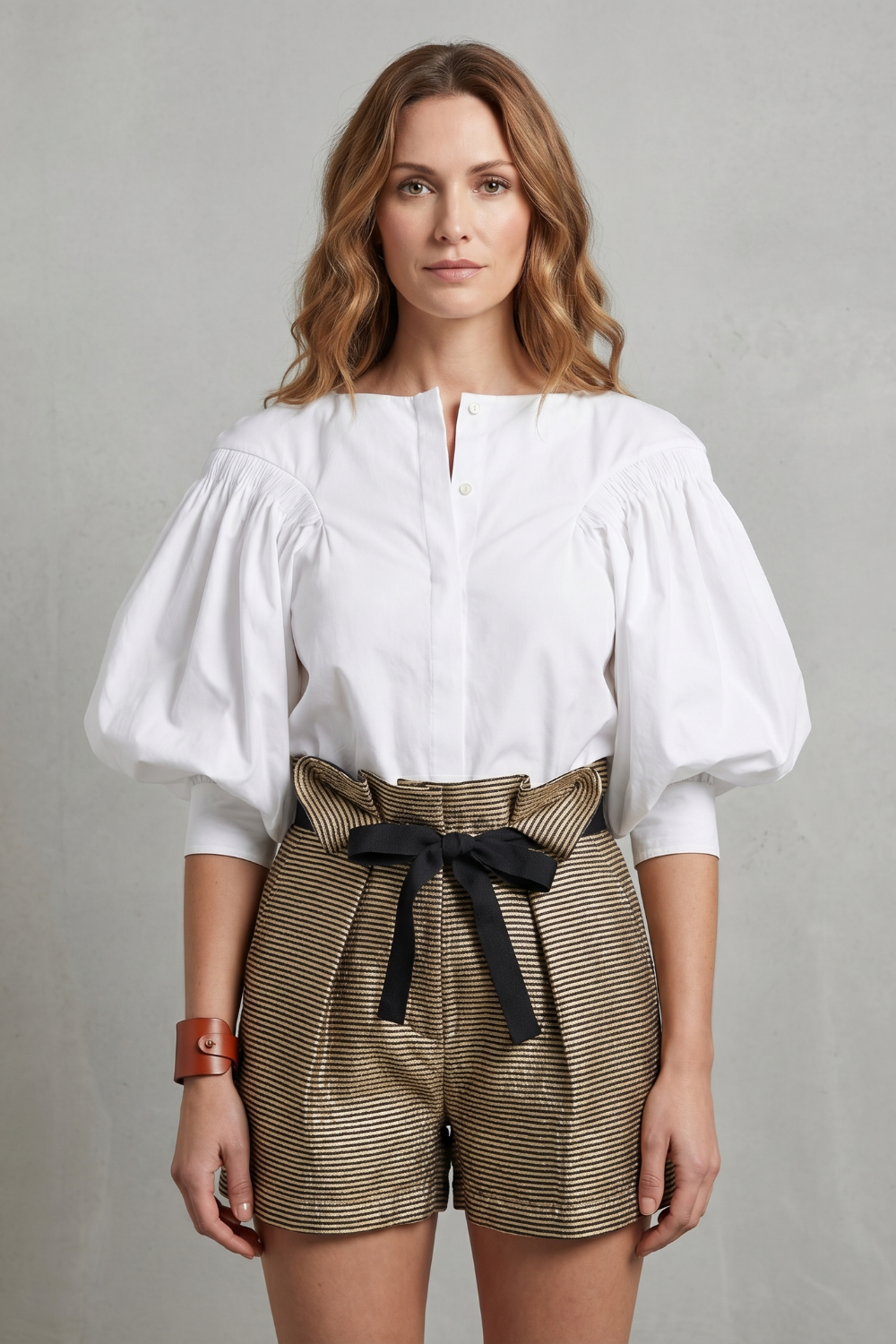 Lunara – Voluminous puff sleeve – Blouse-10757700387159-OLVIA ROSE LONDON