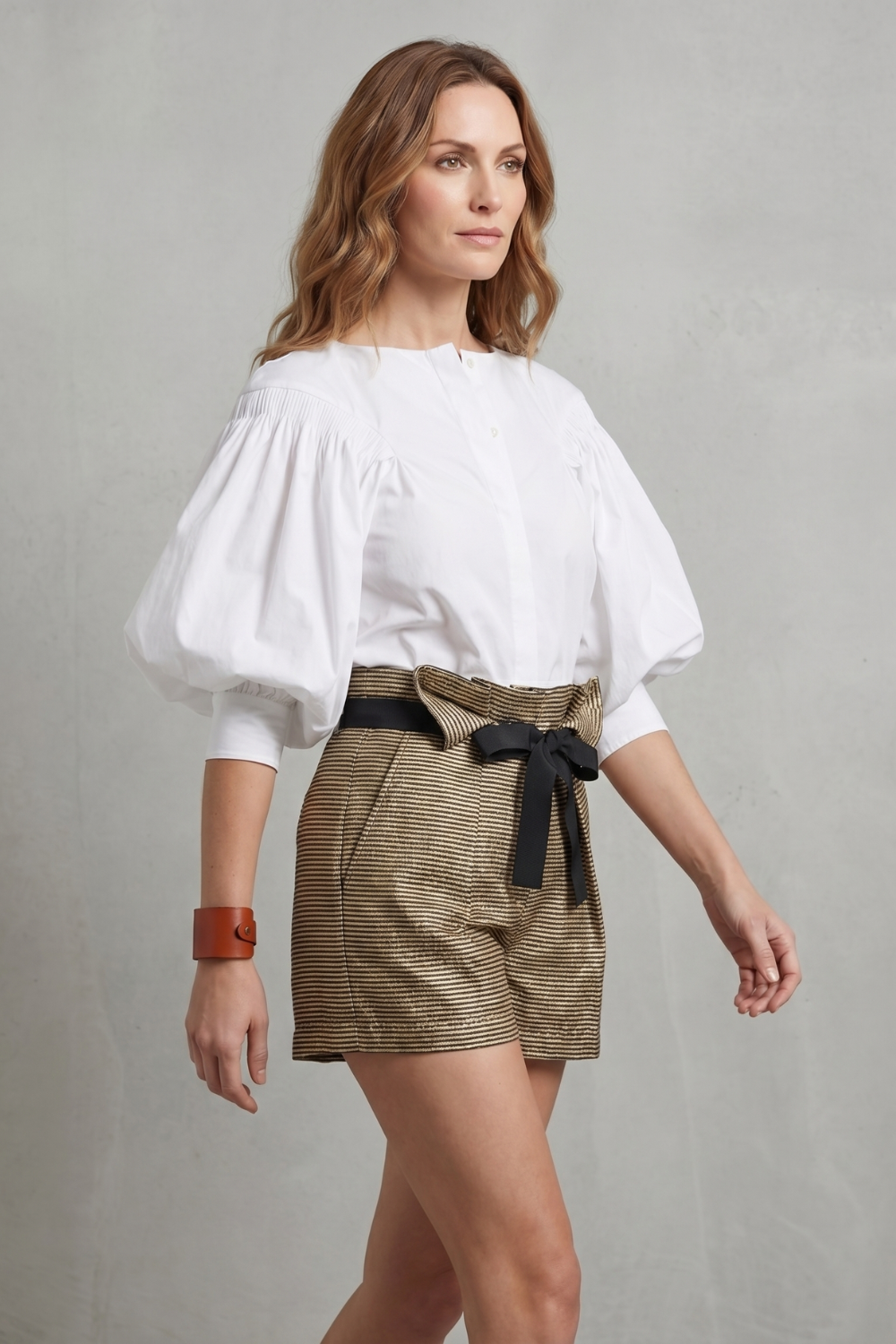 Lunara – Voluminous puff sleeve – Blouse-10757700387159-OLVIA ROSE LONDON